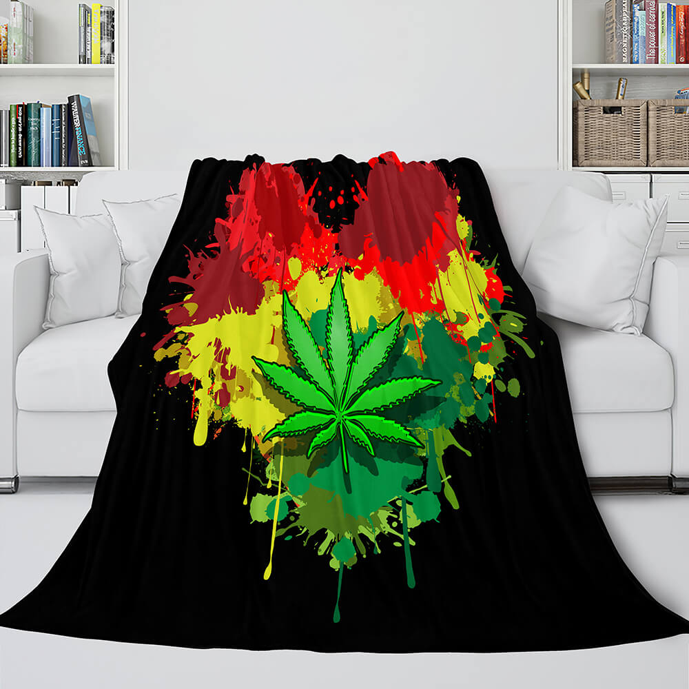 Flower Flannel Fleece Throw Cosplay Blanket (Online Order Only)