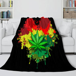 Flower Flannel Fleece Throw Cosplay Blanket (Online Order Only)