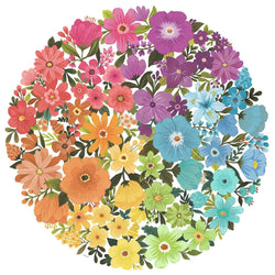 Flowers "Circle of Colors" 500 Piece Round Jigsaw Puzzle Ravensburger (ONLINE ORDER ONLY)