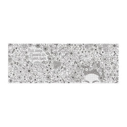 Flowers In Your Hair Color-In 1000 Piece Panoramic Jigsaw Puzzle Galison (ONLINE ORDER ONLY)
