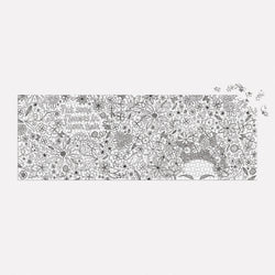 Flowers In Your Hair Color-In 1000 Piece Panoramic Jigsaw Puzzle Galison (ONLINE ORDER ONLY)