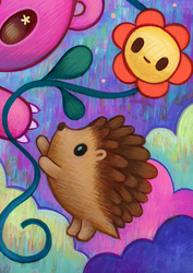 Jeremiah Ketner - Flowers For Gloomy Bear - Original Artwork -Gloomy Bear Exhibition (ONLINE ORDER ONLY)