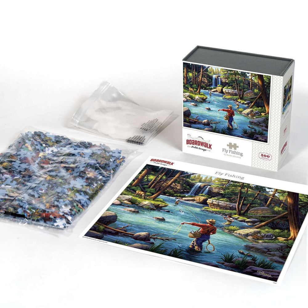 Fly Fishing 500 Piece Jigsaw Puzzle Boardwalk (ONLINE ORDER ONLY)