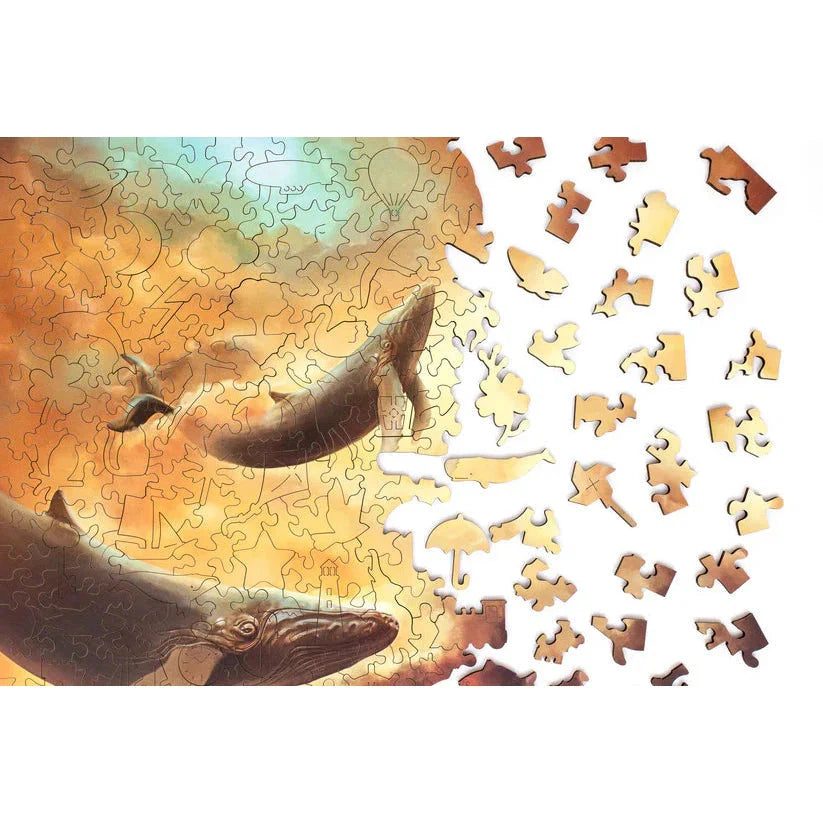 Flying Whales 250 Piece Wooden Jigsaw Puzzle Geek Toys (ONLINE ORDER ONLY)