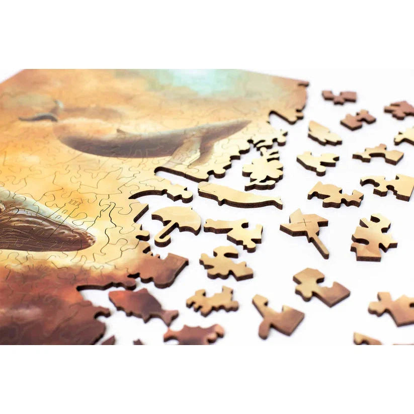 Flying Whales 250 Piece Wooden Jigsaw Puzzle Geek Toys (ONLINE ORDER ONLY)