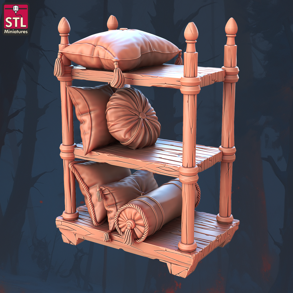 3D Printed STL Miniatures Flying Carpet Vendor Set 28 - 32mm War Gaming D&D (Online Only)