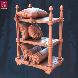 3D Printed STL Miniatures Flying Carpet Vendor Set 28 - 32mm War Gaming D&D (Online Only)