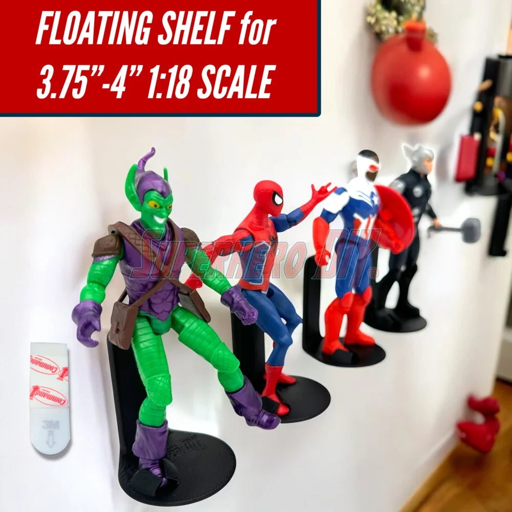 Foot Holder Shelves for 3.75"–4" Action Figures | 1:18 Scale Display Holders (ONLINE ORDER ONLY)