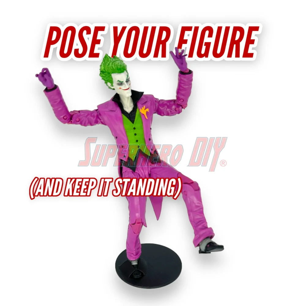 Foot Stands for 6 inch or 7 inch action figures, display stand fits McFarlane, Marvel Legends 1:12 scale (ONLINE ORDER ONLY)