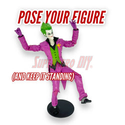 Foot Stands for 6 inch or 7 inch action figures, display stand fits McFarlane, Marvel Legends 1:12 scale (ONLINE ORDER ONLY)