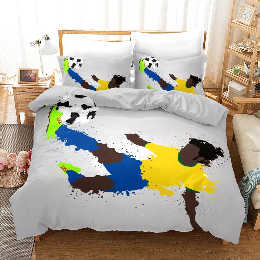 Football Soccer Bedding Set Quilt Cover Without Filler (Online Order Only)