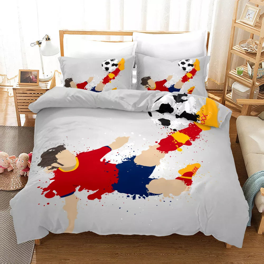 Football Soccer Bedding Set Quilt Cover Without Filler (Online Order Only)