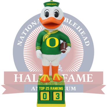 Oregon Ducks Football Top 25 Ranking Tracker Bobblehead (ONLINE ORDER ONLY)