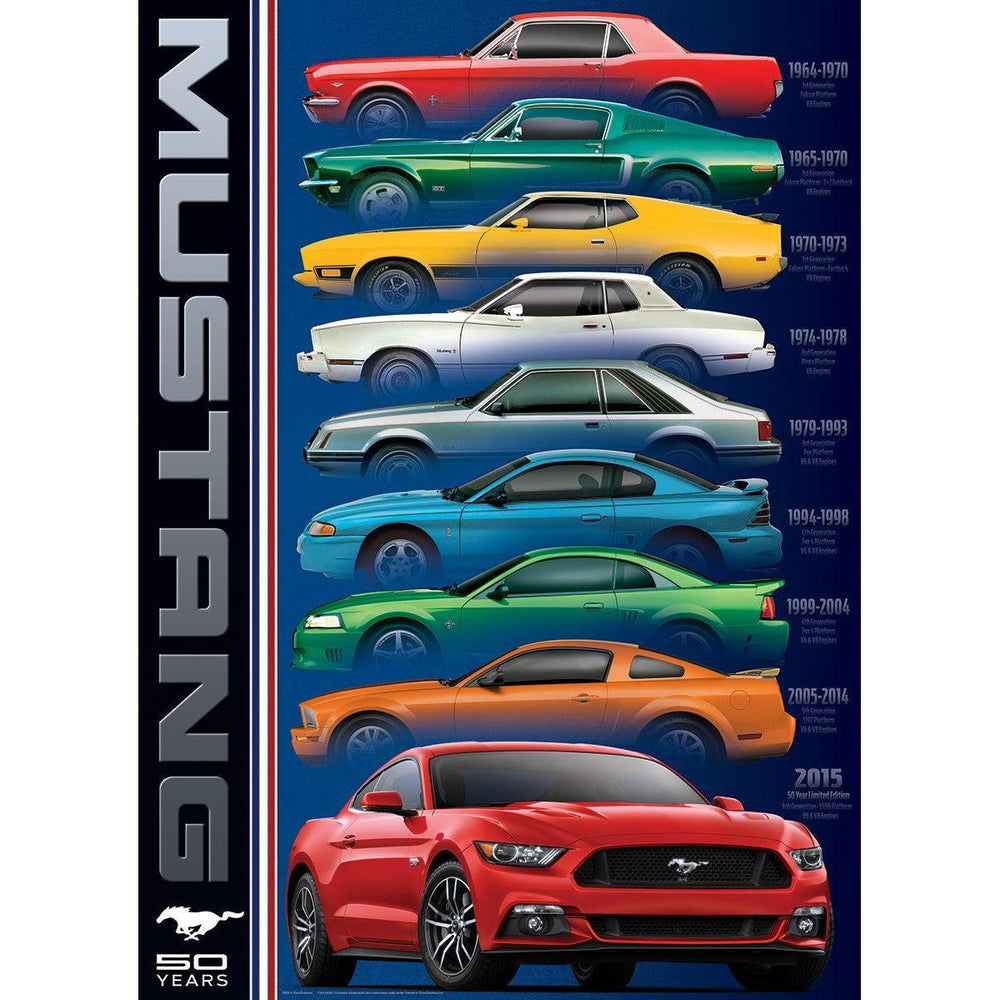 Ford Mustang 50 Years 1000 Piece Jigsaw Puzzle Eurographics (ONLINE ORDER ONLY)