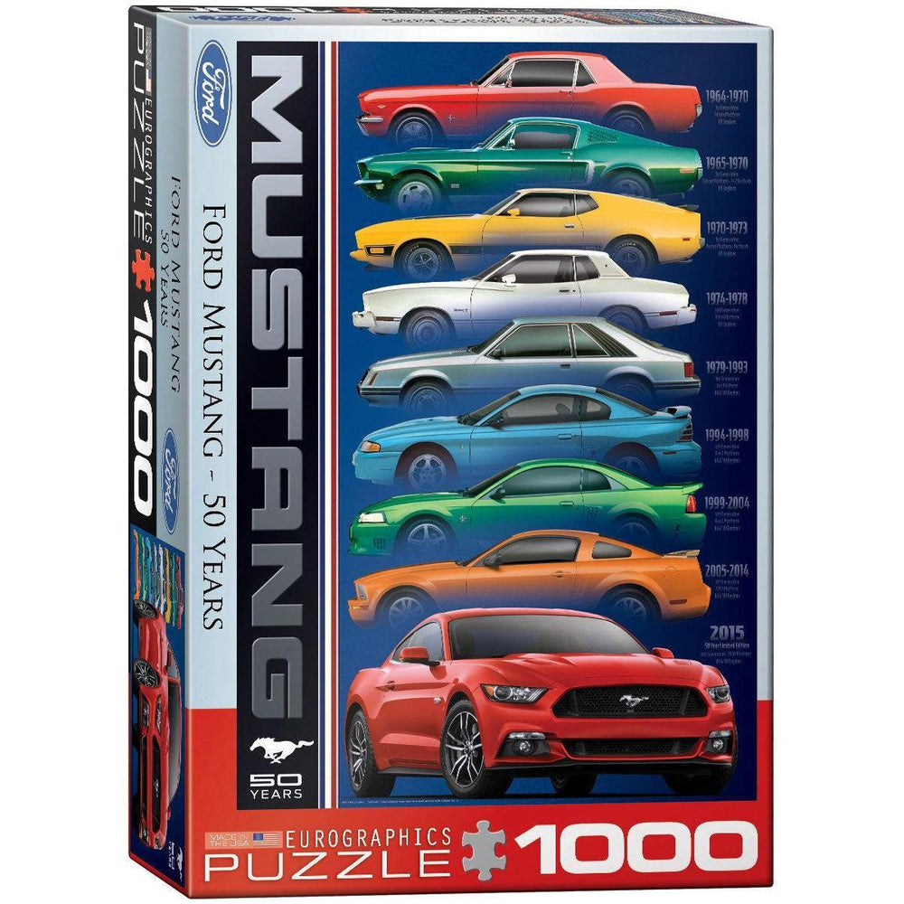 Ford Mustang 50 Years 1000 Piece Jigsaw Puzzle Eurographics (ONLINE ORDER ONLY)