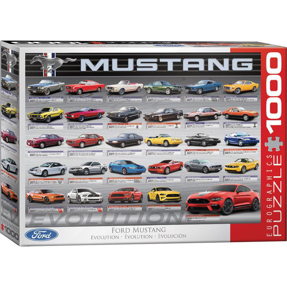 Ford Mustang Evolution 1000 Piece Jigsaw Puzzle Eurographics (ONLINE ORDER ONLY)