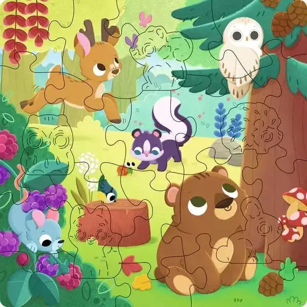 Forest Animal Friends 22 Piece Wooden Jigsaw Puzzle Ravensburger