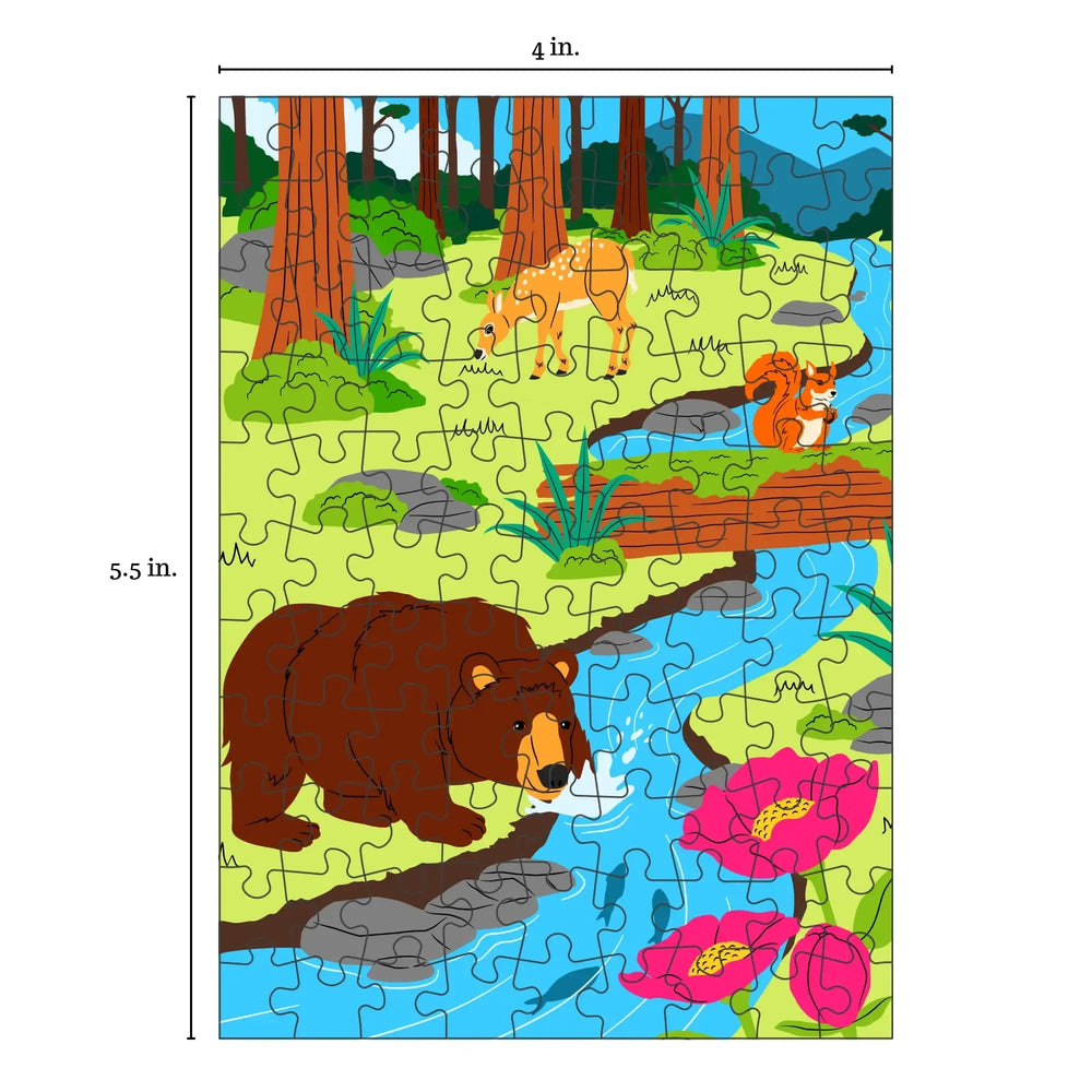 Forest Friends 99 Piece Mini Jigsaw Puzzle Puzzledly (ONLINE ORDER ONLY)