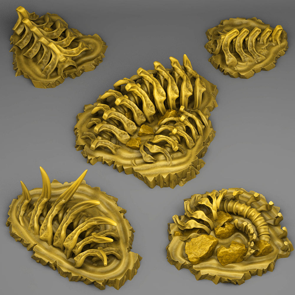 3D Printed Fantastic Plants and Rocks Fossilized Monster 28mm - 32mm D&D Wargaming (Online Only)