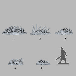 3D Printed Fantastic Plants and Rocks Fossilized Monster 28mm - 32mm D&D Wargaming (Online Only)