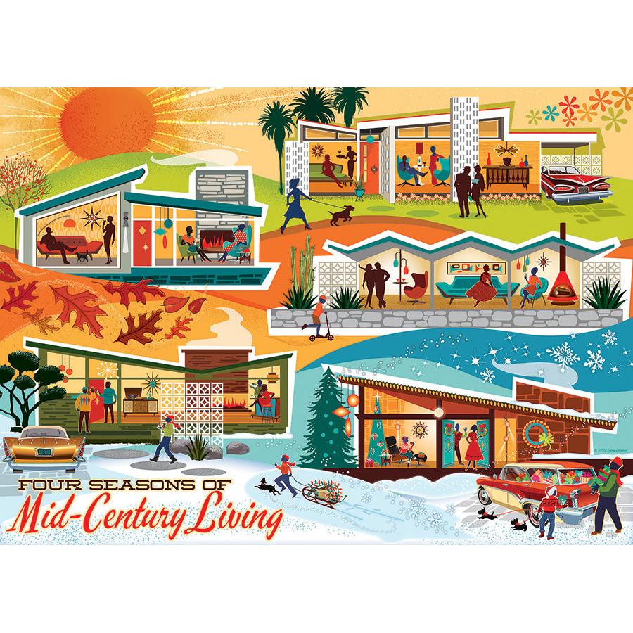 Four Seasons of Mid-Century Living 500 Piece Jigsaw Puzzle Cobble Hill (ONLINE ORDER ONLY)