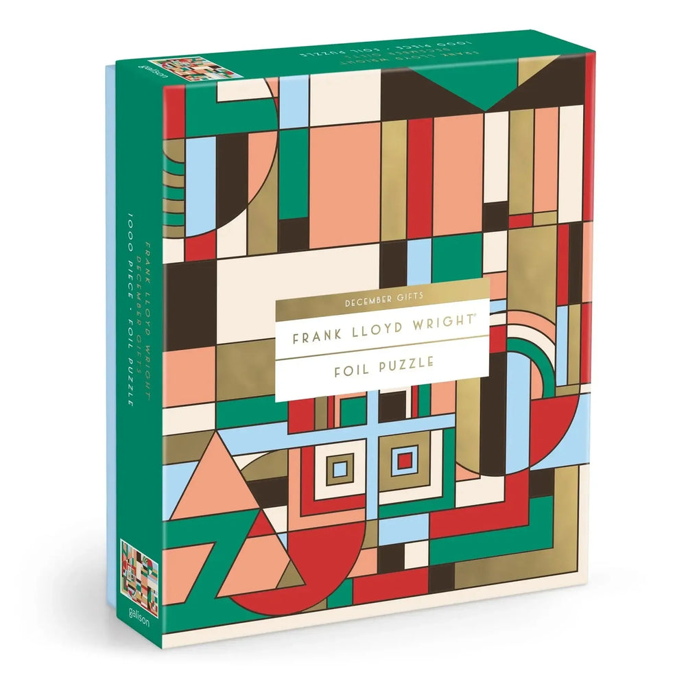 Frank Lloyd Wright December Gifts 1000 Piece Foil Jigsaw Puzzle Galison (ONLINE ORDER ONLY)