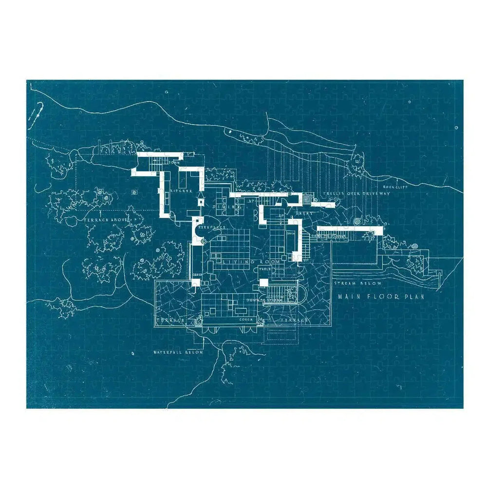 Frank Lloyd Wright Fallingwater Double-Sided 500 Piece Jigsaw Puzzle Galison (ONLINE ORDER ONLY)