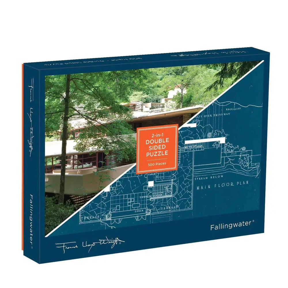 Frank Lloyd Wright Fallingwater Double-Sided 500 Piece Jigsaw Puzzle Galison (ONLINE ORDER ONLY)