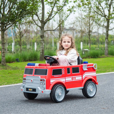 12V Freddo Fire Truck 1 Seater Ride on (ONLINE ORDER ONLY)
