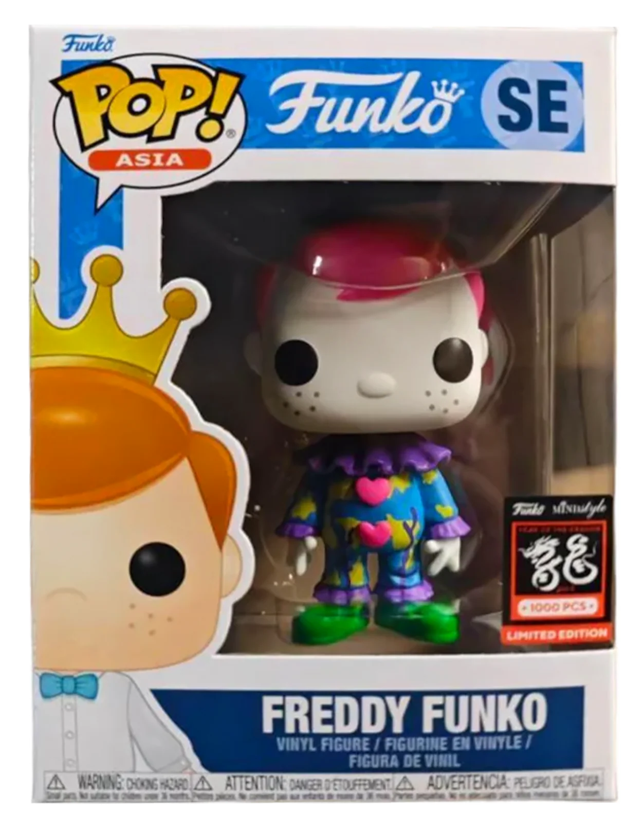 Pop! Asia (Mindstyle Mission Control) - LE1000 Freddy Funko as Love Combrat (Blacklight) (ONLINE ORDER ONLY)