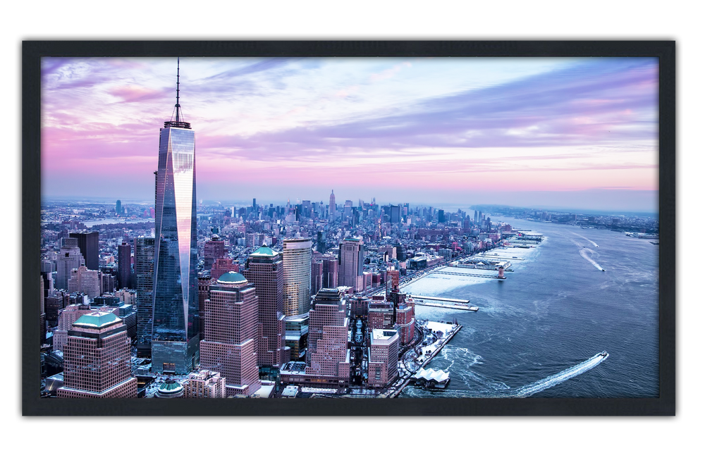 Professionally Framed Freedom Tower New York City Skyline High-Resolution Panoramic Photo 12x22 Wall Art (ONLINE ORDER ONLY)