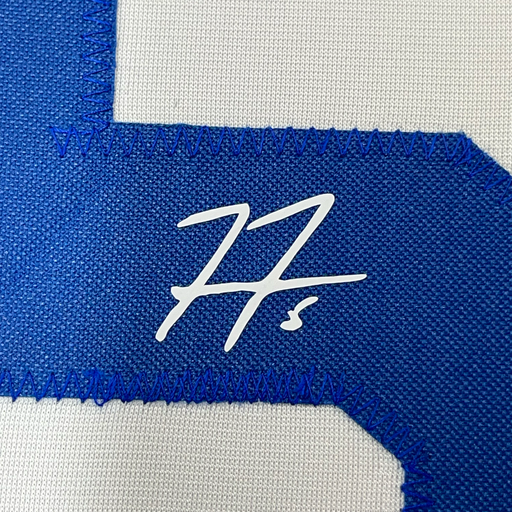 Framed Facsimile Autographed Freddie Freeman 35x39 Los Angeles LA White Reprint Laser Auto Baseball Jersey (ONLINE ORDER ONLY)