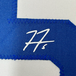 Framed Facsimile Autographed Freddie Freeman 35x39 Los Angeles LA White Reprint Laser Auto Baseball Jersey (ONLINE ORDER ONLY)