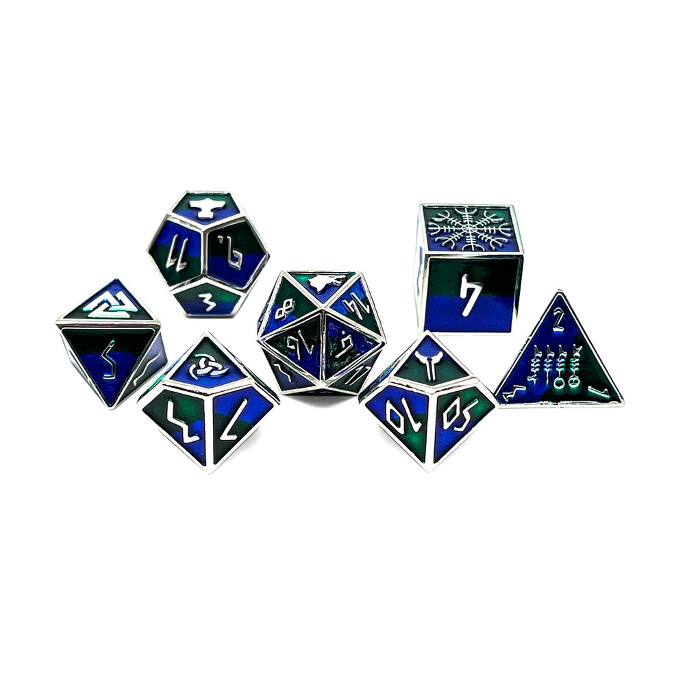 Freki - Norse Themed Metal Dice Set (Online Only)
