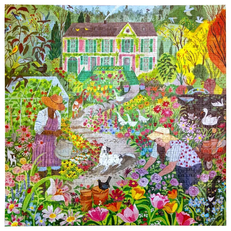 French Flower Garden 1000 Piece Jigsaw Puzzle eeBoo