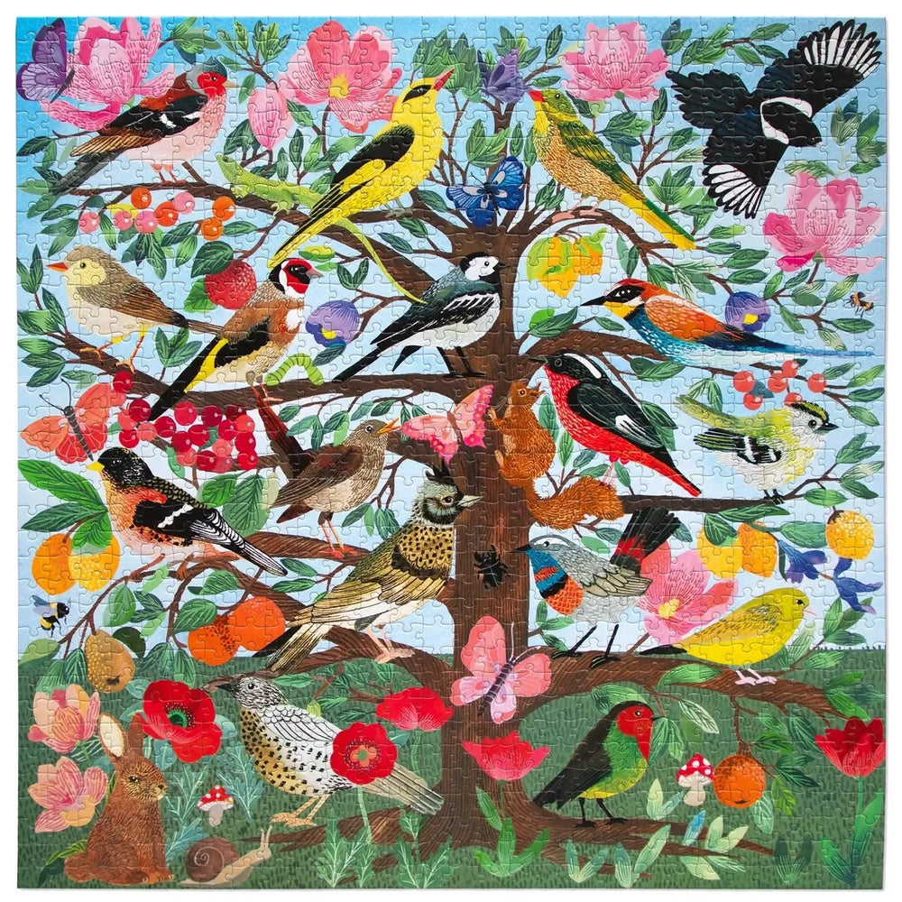 French Medieval Songbirds 1000 Piece Jigsaw Puzzle eeBoo