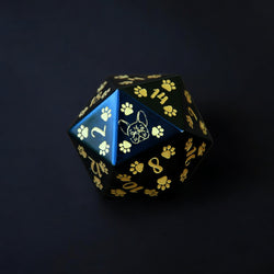 PRE-ORDER || Frenchie Puppy Paws Obsidian 30mm D20