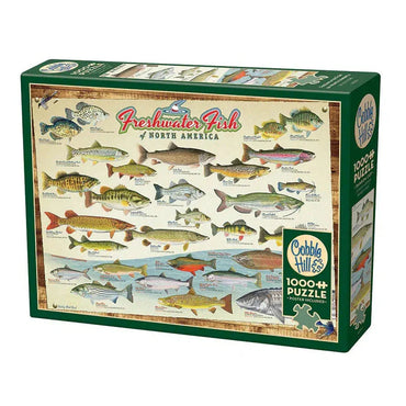 Freshwater Fish of North America 1000 Piece Jigsaw Puzzle Cobble Hill (ONLINE ORDER ONLY)