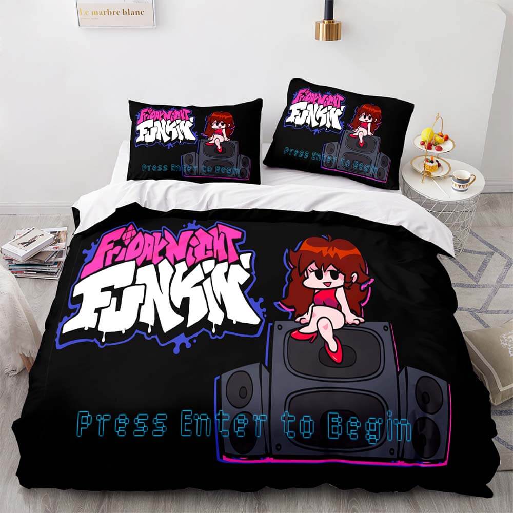 Friday Night Funkin Cosplay Bedding Sets Quilt Covers Without Filler (Online Order Only)