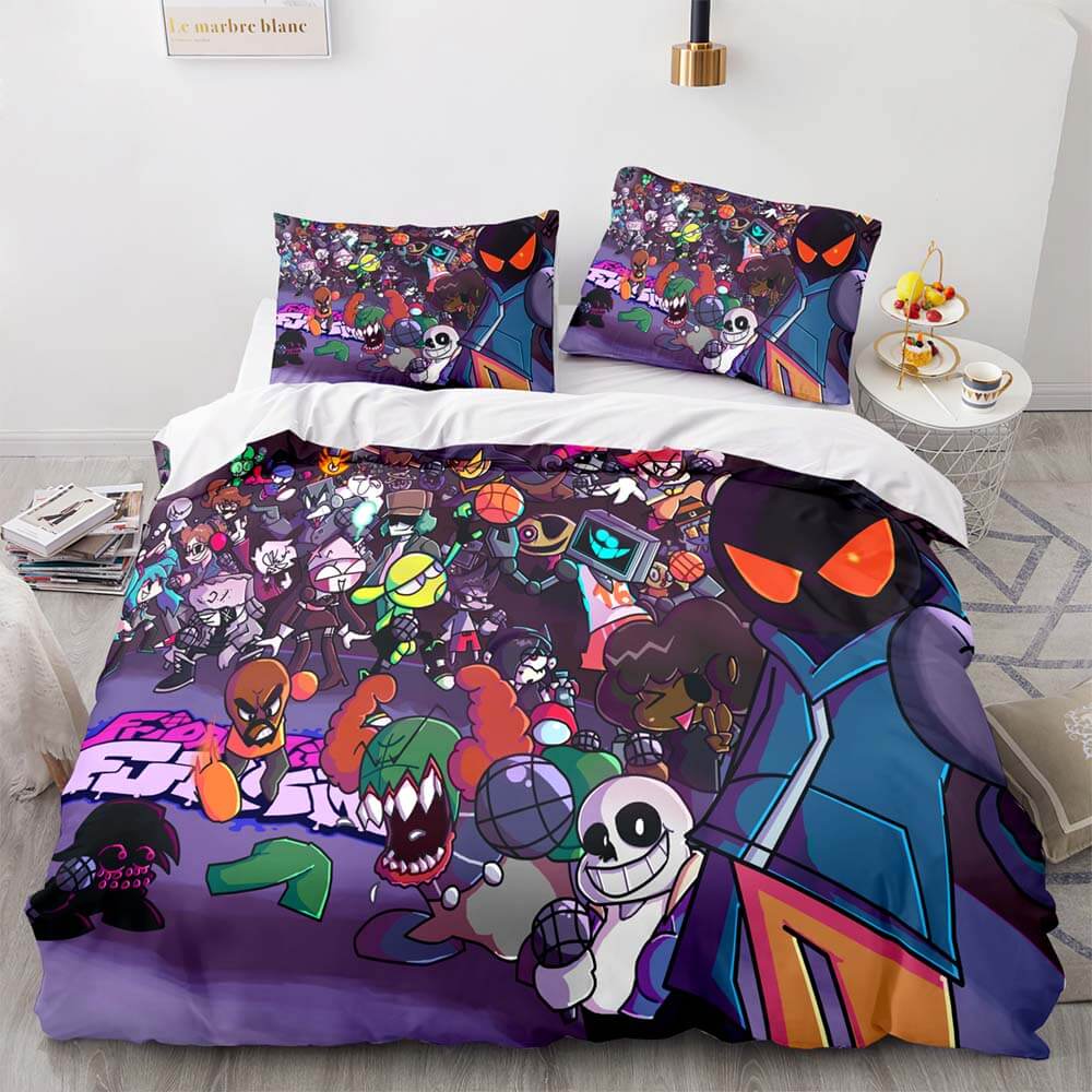 Friday Night Funkin Cosplay Bedding Sets Quilt Covers Without Filler (Online Order Only)