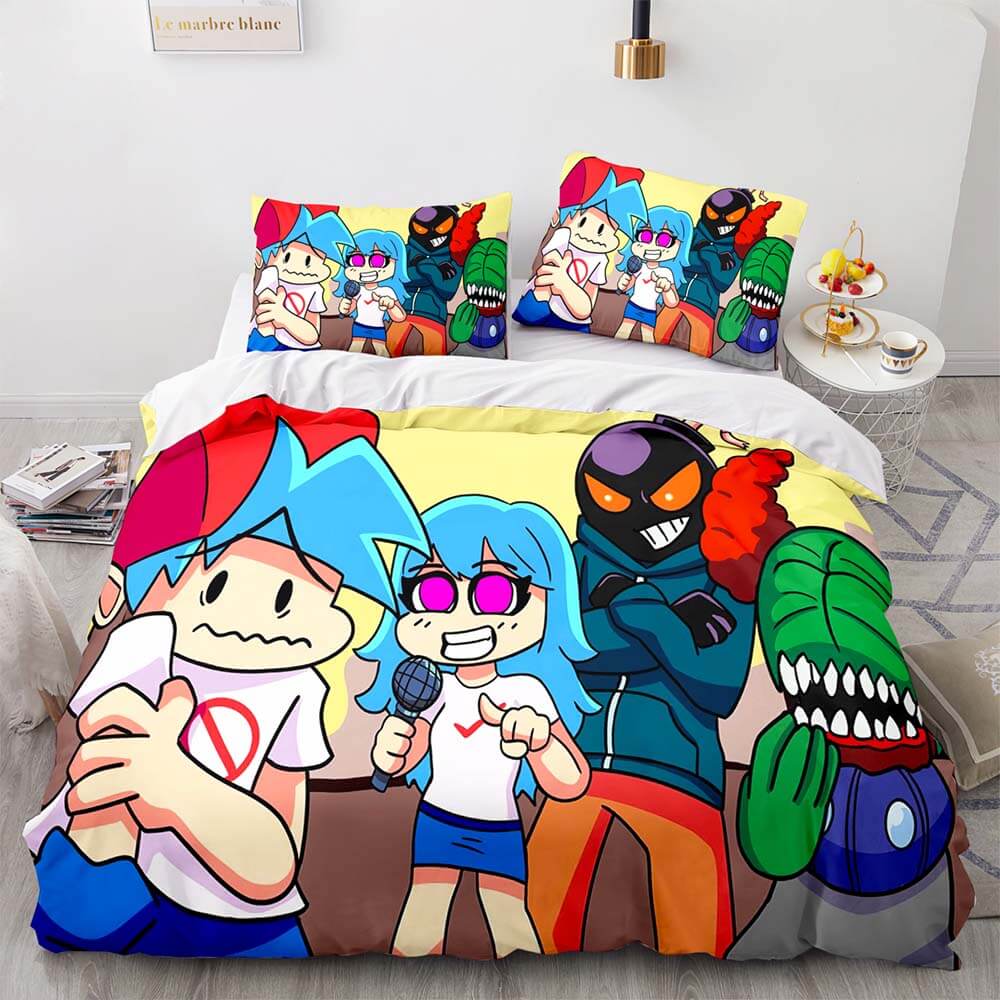 Friday Night Funkin Cosplay Bedding Sets Quilt Covers Without Filler (Online Order Only)