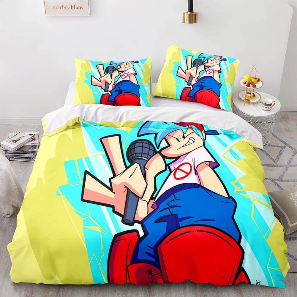Friday Night Funkin Cosplay Bedding Sets Quilt Covers Without Filler (Online Order Only)