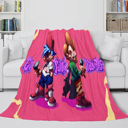 Friday Night Funkin Cosplay Flannel Blanket Warm Throw Bed Blankets (Online Order Only)