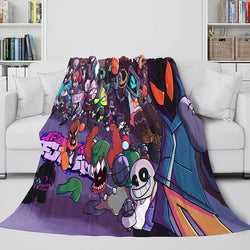 Friday Night Funkin Cosplay Flannel Blanket Warm Throw Bed Blankets (Online Order Only)
