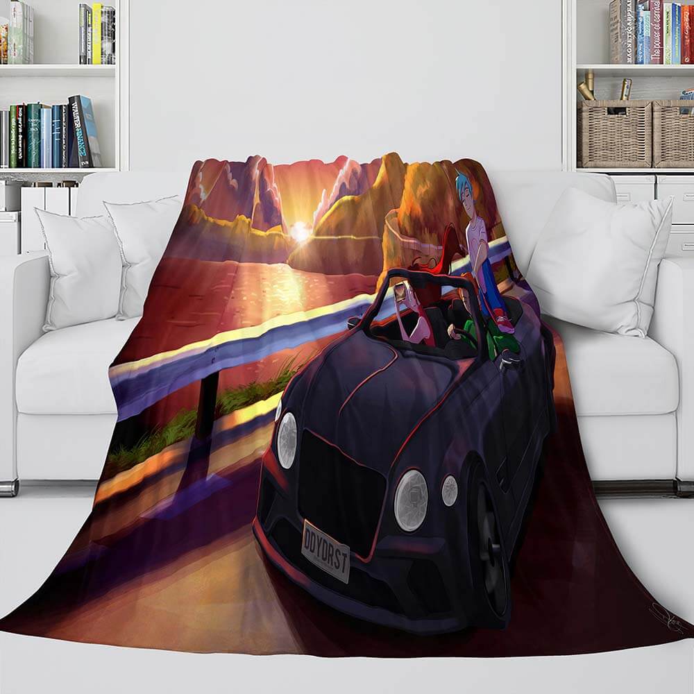 Friday Night Funkin Cosplay Flannel Blanket Warm Throw Bed Blankets (Online Order Only)