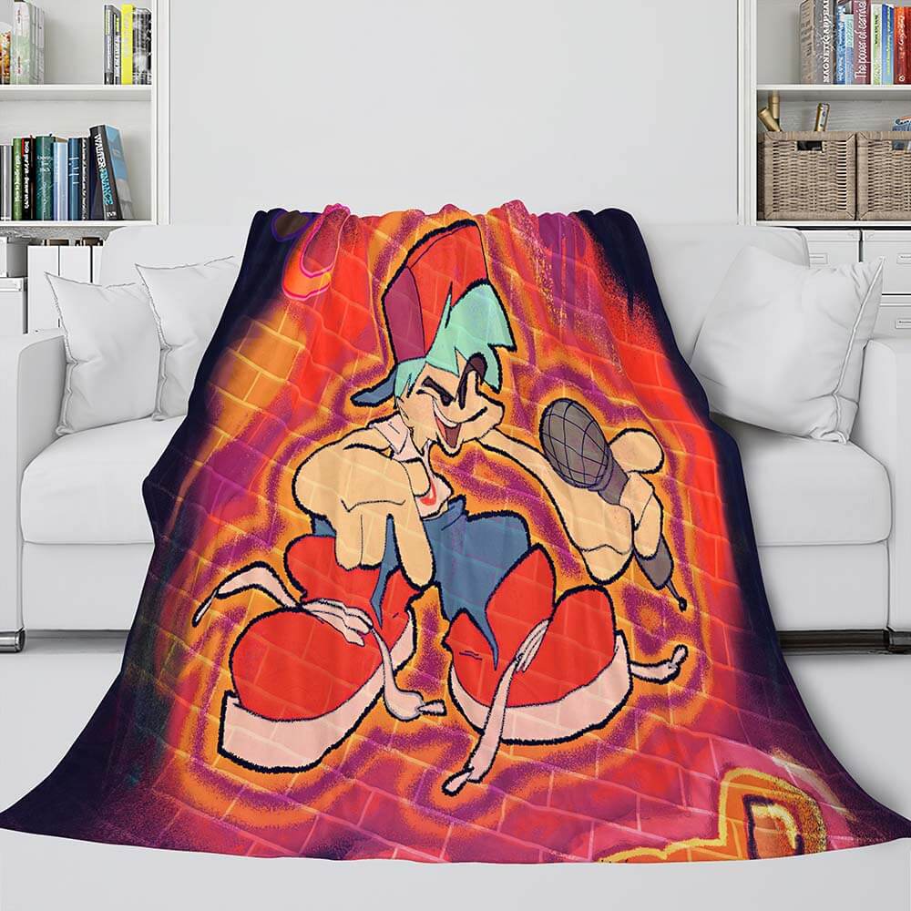 Friday Night Funkin Cosplay Flannel Blanket Warm Throw Bed Blankets (Online Order Only)