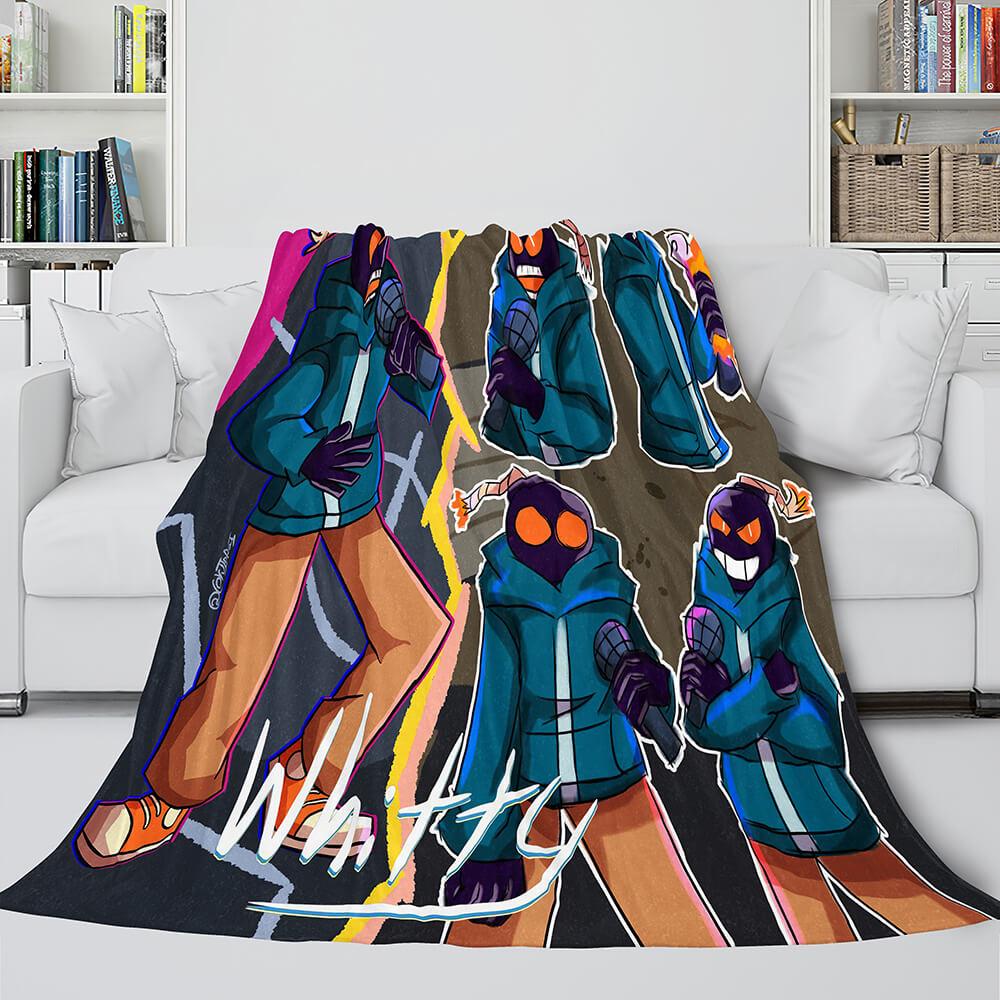 Friday Night Funkin FNF Whitty Flannel Fleece Blanket (Online Order Only)