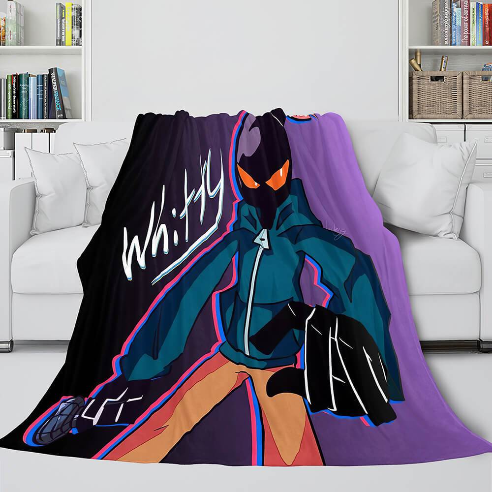 Friday Night Funkin FNF Whitty Flannel Fleece Blanket (Online Order Only)