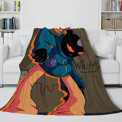 Friday Night Funkin FNF Whitty Flannel Fleece Throw Cosplay Blanket (Online Order Only)
