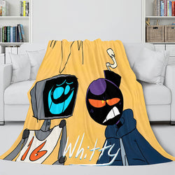 Friday Night Funkin FNF Whitty Flannel Fleece Throw Cosplay Blanket (Online Order Only)